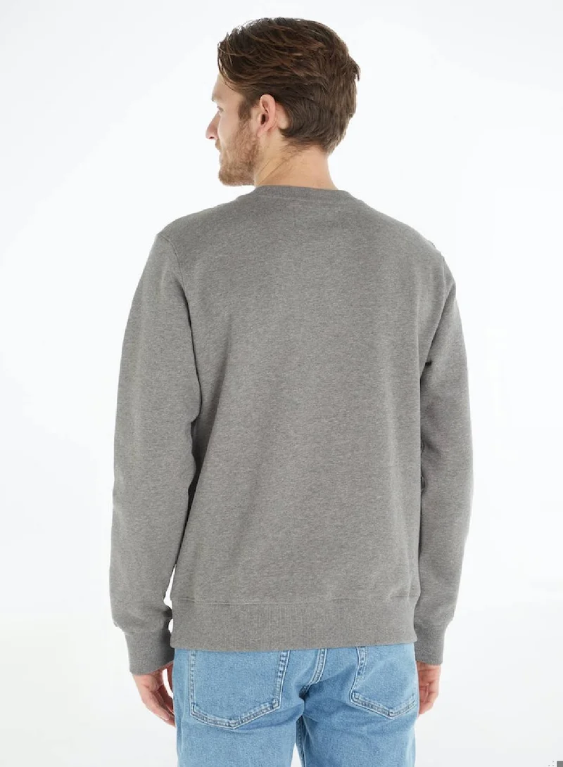Calvin Klein Jeans Calvin Klein Jeans Men's Sweatshirt - Sportswear - Cotton , Grey