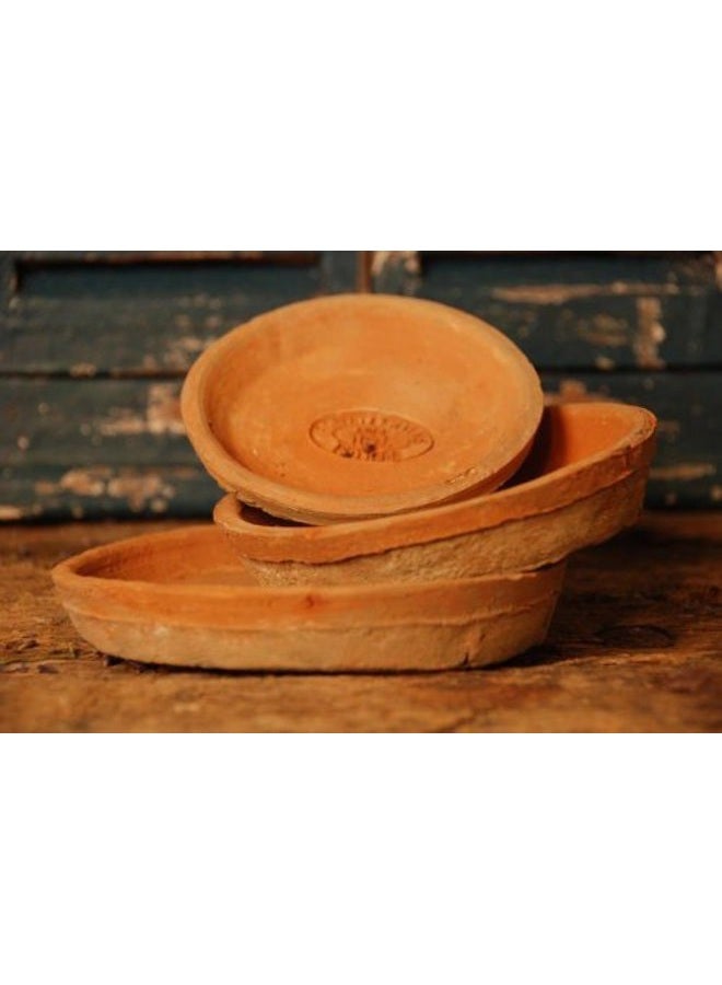 Esschert Design AT02 14 x 14 x 2cm Aged Terracotta Round Saucers (Set of 3) - Image 3
