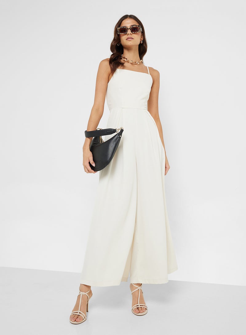 Ginger Cami Wide Leg Jumpsuit With Cutout Back - Image 1