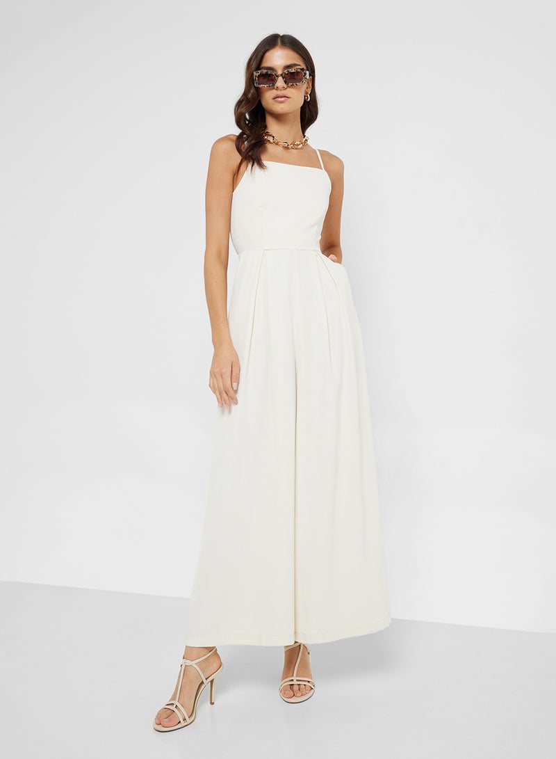 Ginger Cami Wide Leg Jumpsuit With Cutout Back - Image 4