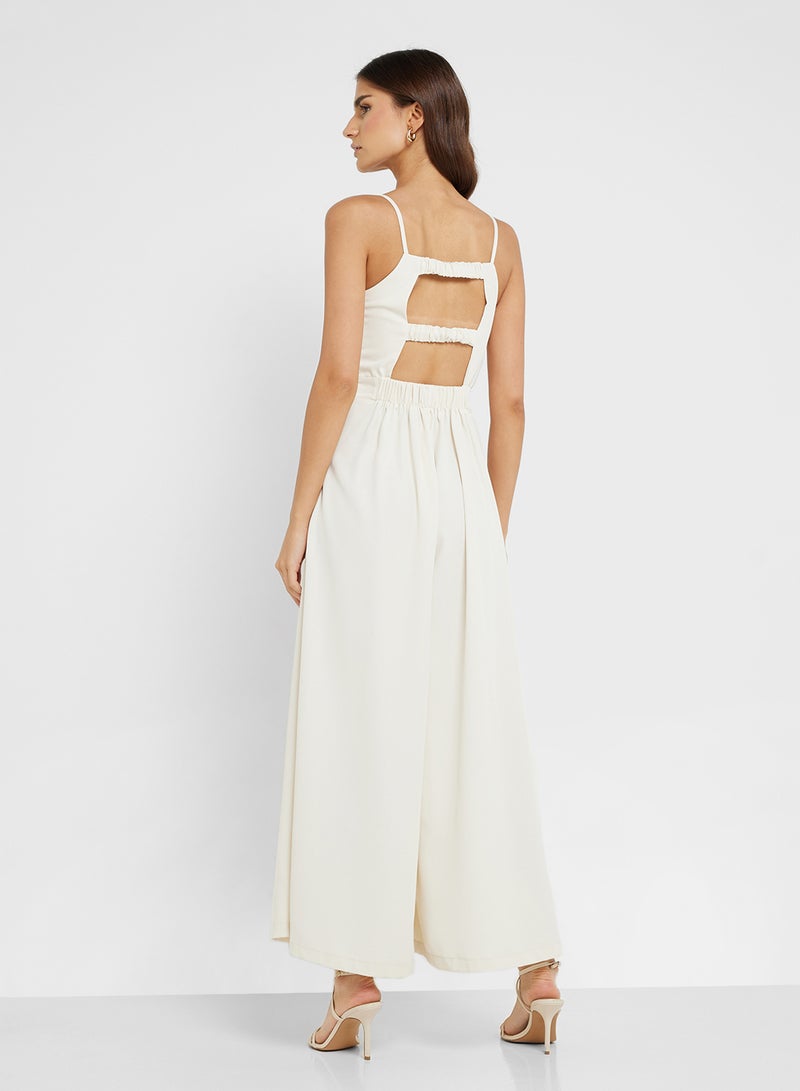 Ginger Cami Wide Leg Jumpsuit With Cutout Back - Image 2