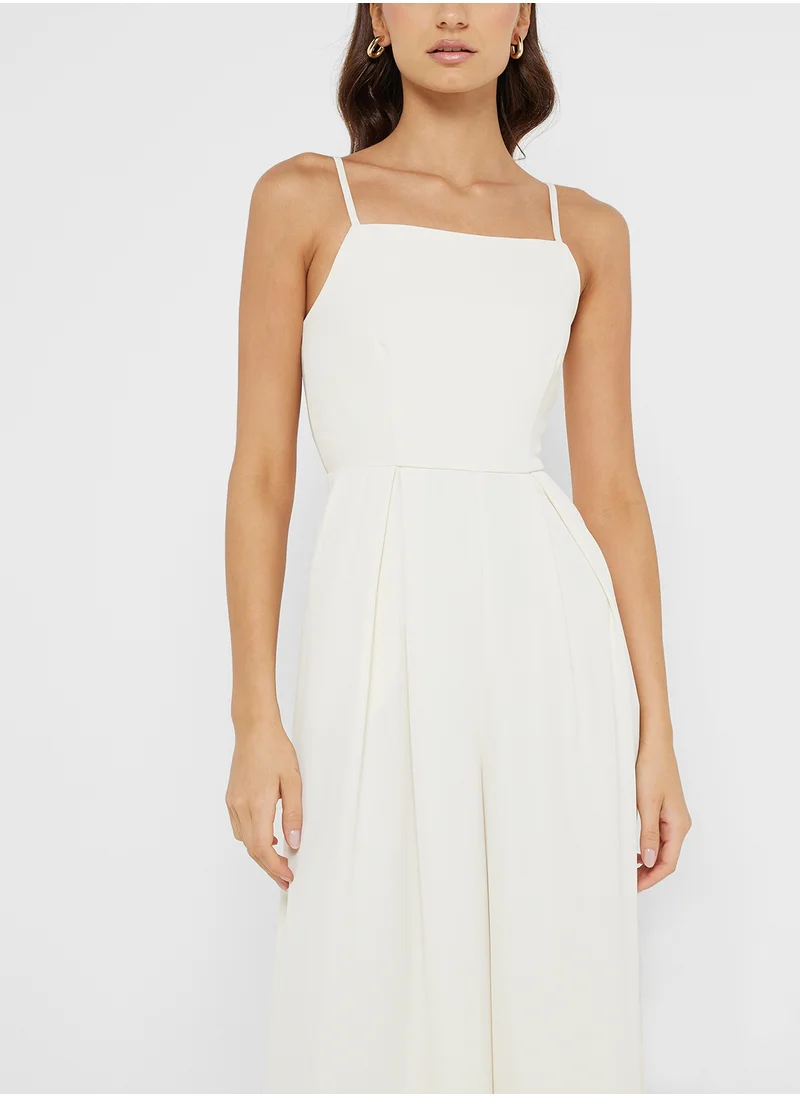 Ginger Cami Wide Leg Jumpsuit With Cutout Back