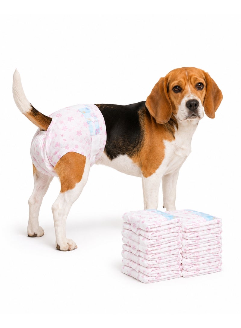 Petto 10pcs Disposable Dog Diapers for Female Dogs - Super Absorbent & 360° Leakage Protection | Ideal for In Heat, Marking & Indoor Accidents - Image 3
