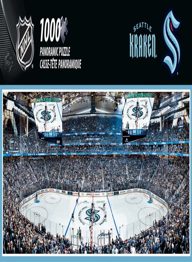 MasterPieces 1000 Piece Jigsaw Puzzle - NHL Seattle Kraken Panoramic View - 13"x39" - Adult Puzzle - Eco-Friendly Recycled Board - Image 2
