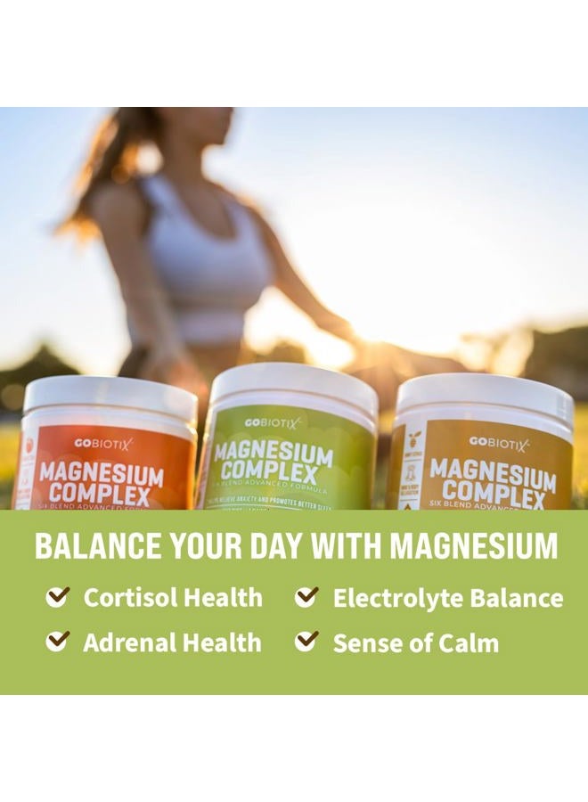 GoBiotix Magnesium Glycinate Powder - Magnesium Complex Supplement with Citrate, Malate, and Glutamine Chelate - Sugar Free, Non GMO - 420 mg per Serving - 60 Servings per Tub - Lemon Lime - Image 3
