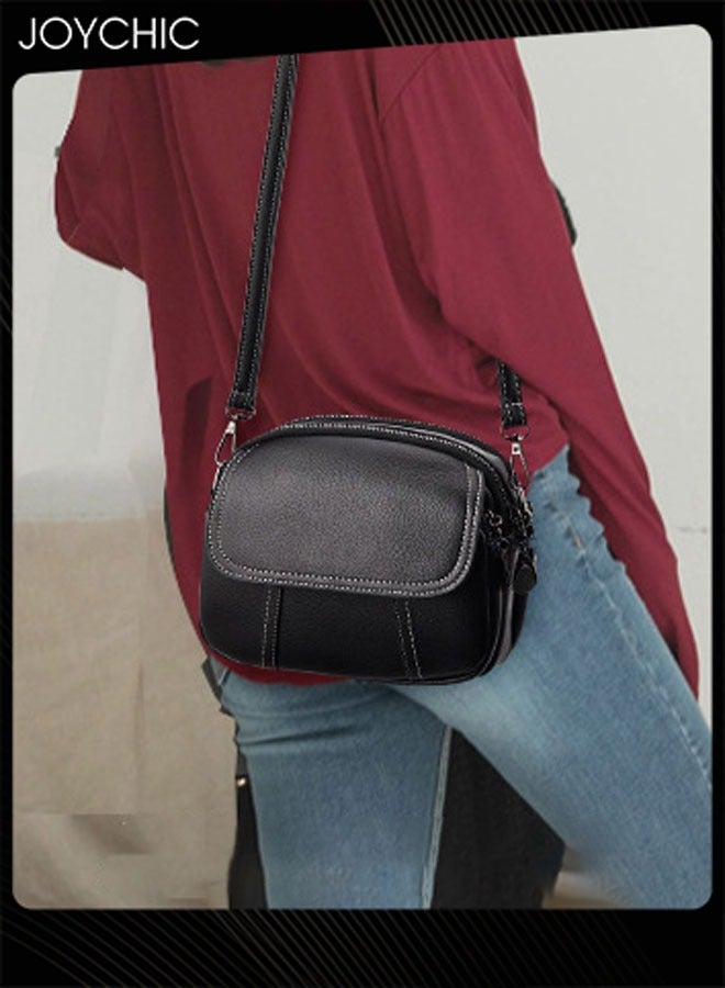 Joychic حقيبة كتف نسائية جلدية مقاومة للماء ومقاومة للاهتراء، حقيبة صغيرة خفيفة الوزن للنساء مع أحزمة قابلة للتعديل - Image 1