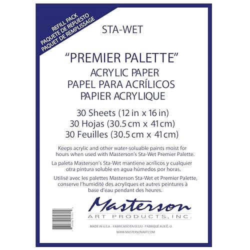 Masterson StaWet Premier Palette Acrylic Paper Refill 30 Sheets