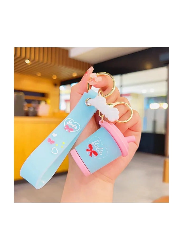 Barbie Coffee Mug Silicone Keychain - Stylish & Durable Accessory - Image 1