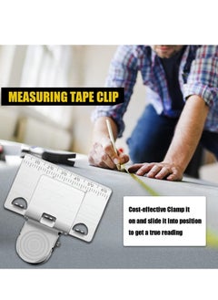 Y&D Measuring Tape Clip Tool - Corners Clamp Holder Precision Tools Fixed Ruler Mark for Most Measures(2 PCS)  - Image 5