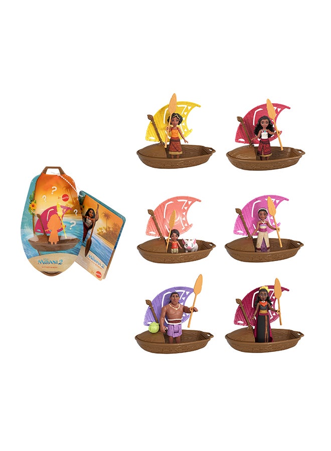 Disney Princess Moana 2 Wayfinder Wonders Toy Set with Surprise Small Doll, Canoe & Accessory, Inspired by the Movie, JBT43 (Styles May Vary) - Image 1