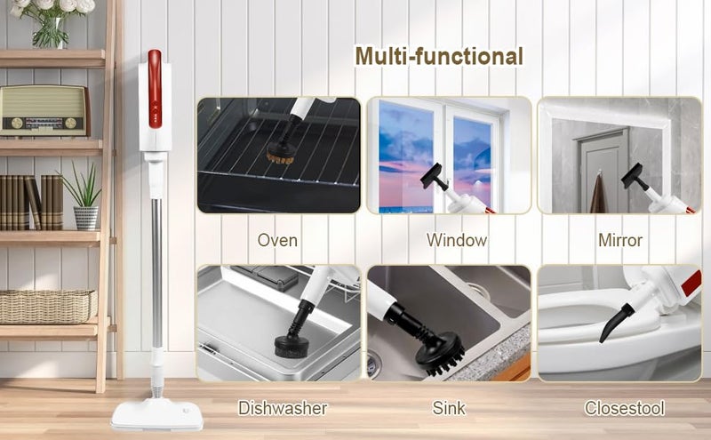 LIPSA ENTERPRISE LIPSA ENTERPRISE MultiPurpose Steam Cleaner with mop Use Reusable Pads Clean Home Floor Cleaner  - Image 3