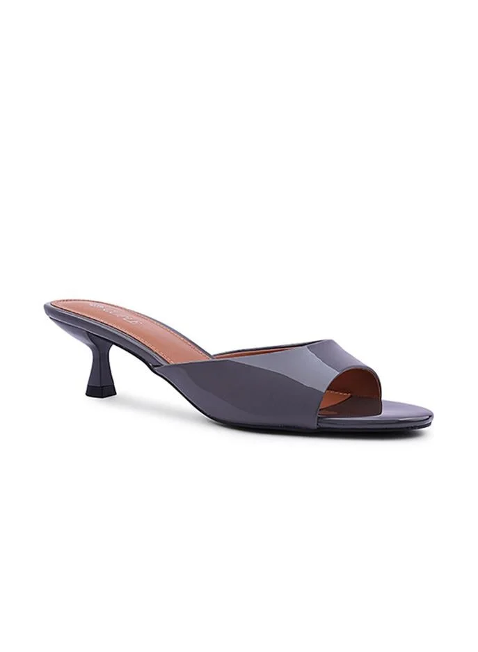 Heel slippers designed for a chic look.