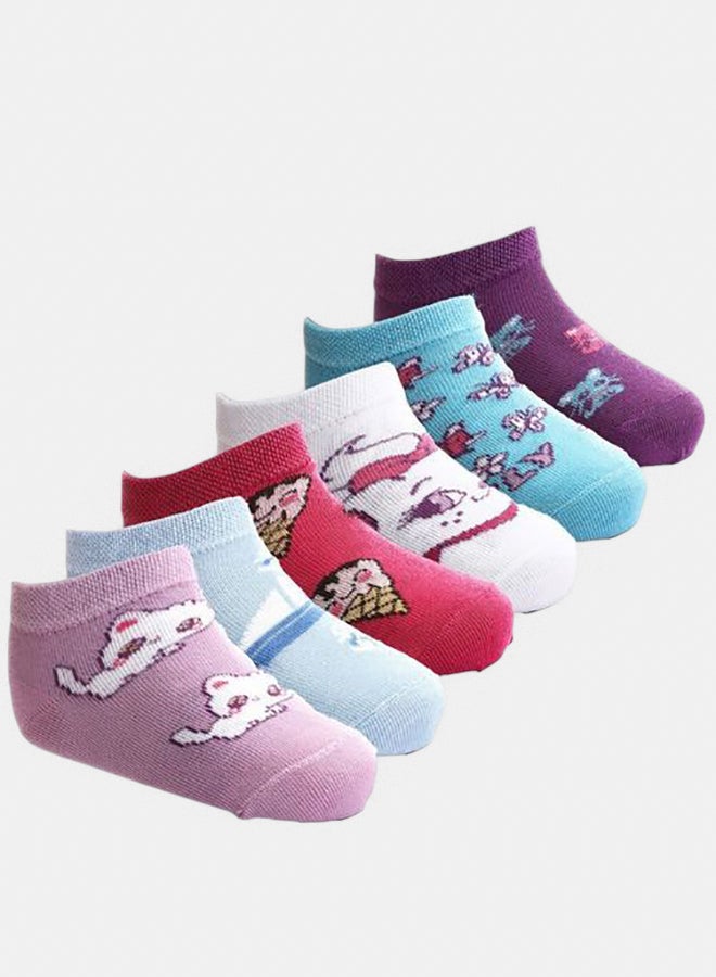 Set Of (6) Ankle Socks - For Kids