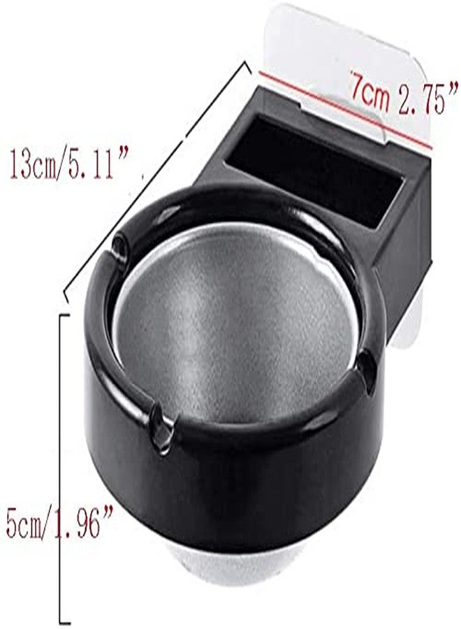 KITOOL 1 PCs Stainless Steel Ashtray Cigarettes storage rack Wall-mounted Is Used For Balconies,Walls,Tables Bathroom, Toilet, office Cigarettes Lighter Storage rack Tool Box (pack - 1 (black) - Image 5