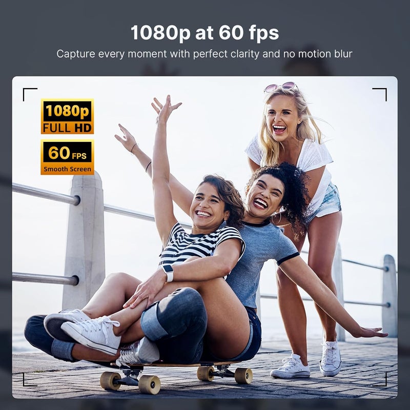 NEXIGO كاميرا ويب 1080P 60FPS مع تحكم بالبرمجيات وميكروفون، تركيز تلقائي، مع غطاء خصوصية، كاميرا ويب كمبيوتر N680P Pro لسكايب وزوم وتيمز، ماك، كمبيوتر محمول، سطح المكتب - Image 2