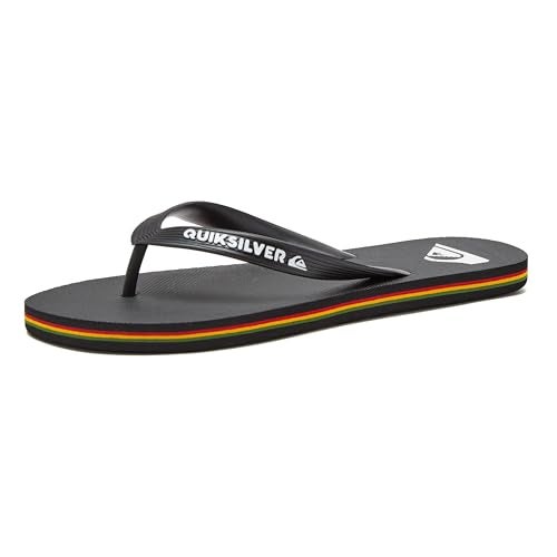 Quiksilver Men's Molokai 3 Point Flip Flop Sandal, Grey/Grey/Grey, 11 - Image 1