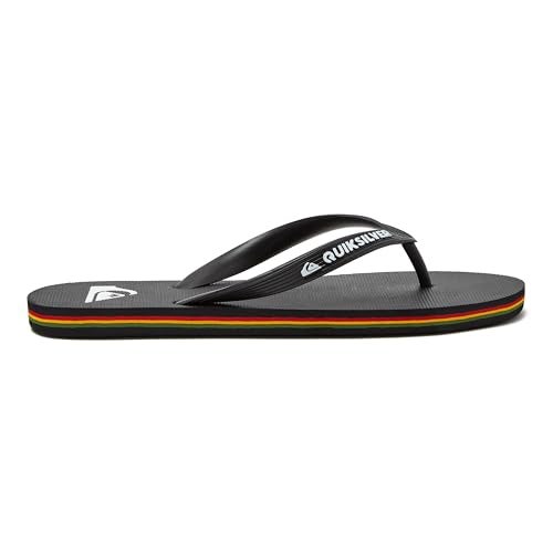 Quiksilver Men's Molokai 3 Point Flip Flop Sandal, Grey/Grey/Grey, 11 - Image 3