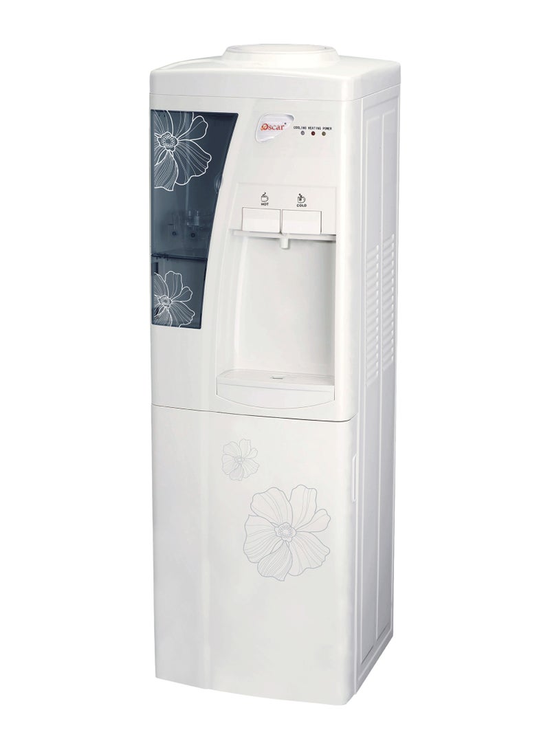 OSCAR Hot & Cold Water Dispenser Cabinet | Stainless Steel Tank (SUS304), High Efficiency Compressor, Child Safety Lock, Built-in Cup Storage, Fast Cooling & Heating – OWD1208C