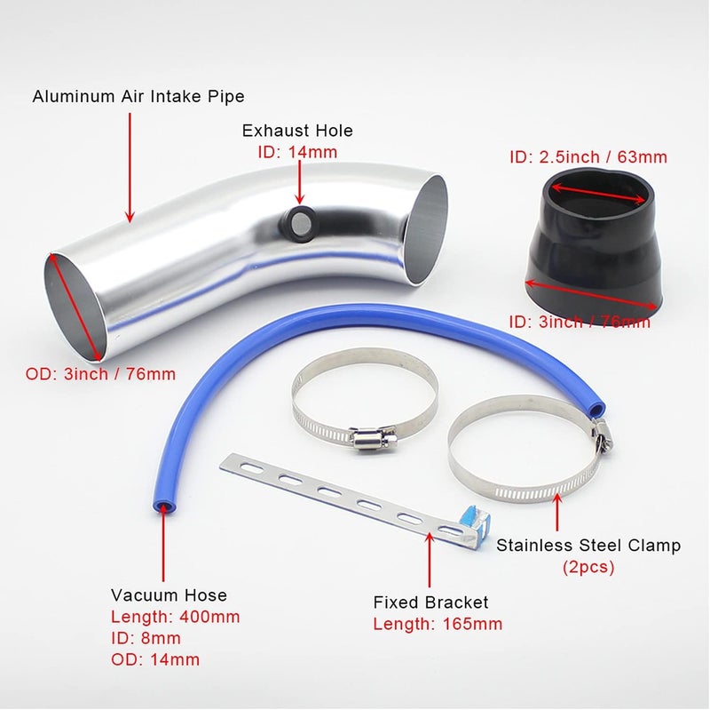 Wivplex Turbo Universal Cold Intake Kit - Image 3