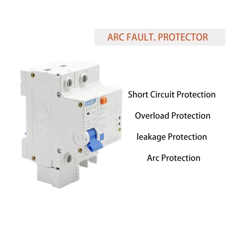 AFDD 63 2P 40A 220V قاطع دائرة واقي من أعطال القوس الكهربائي RCBO - Image 5