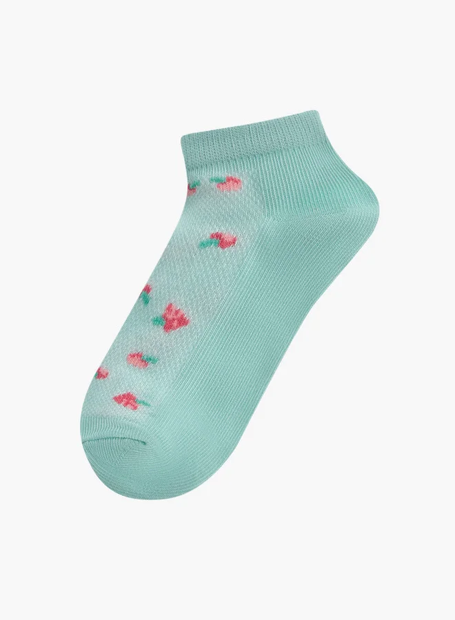 فلورا بيلا من شو إكسبرس جوارب بطول الكاحل مطبوعة - مجموعة من  قطع