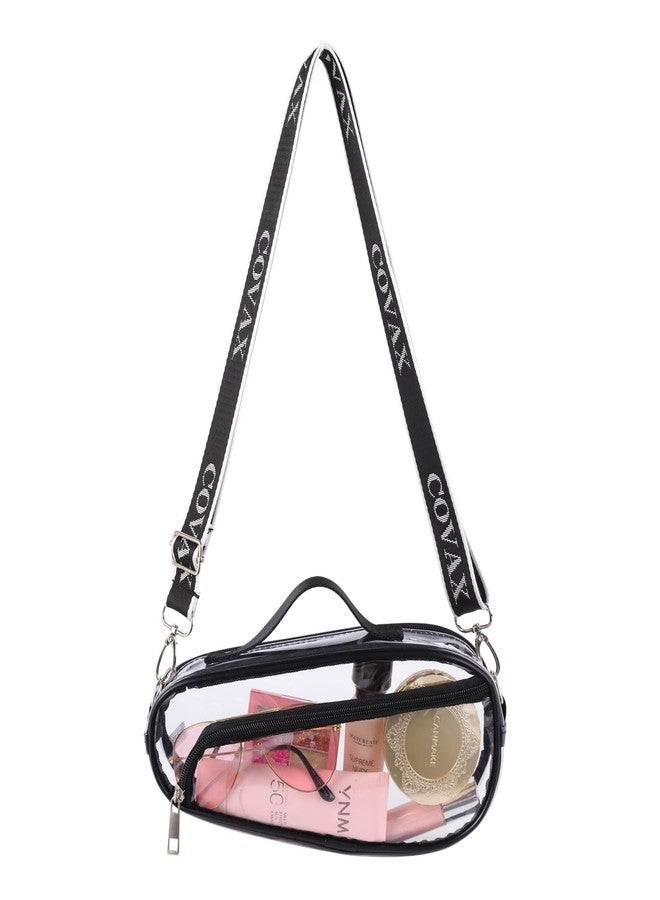 COVAX Clear Crossbody Bag, Stadium Approved Clear Bag for Concerts, Music Festivals, Sports Events - Image 1