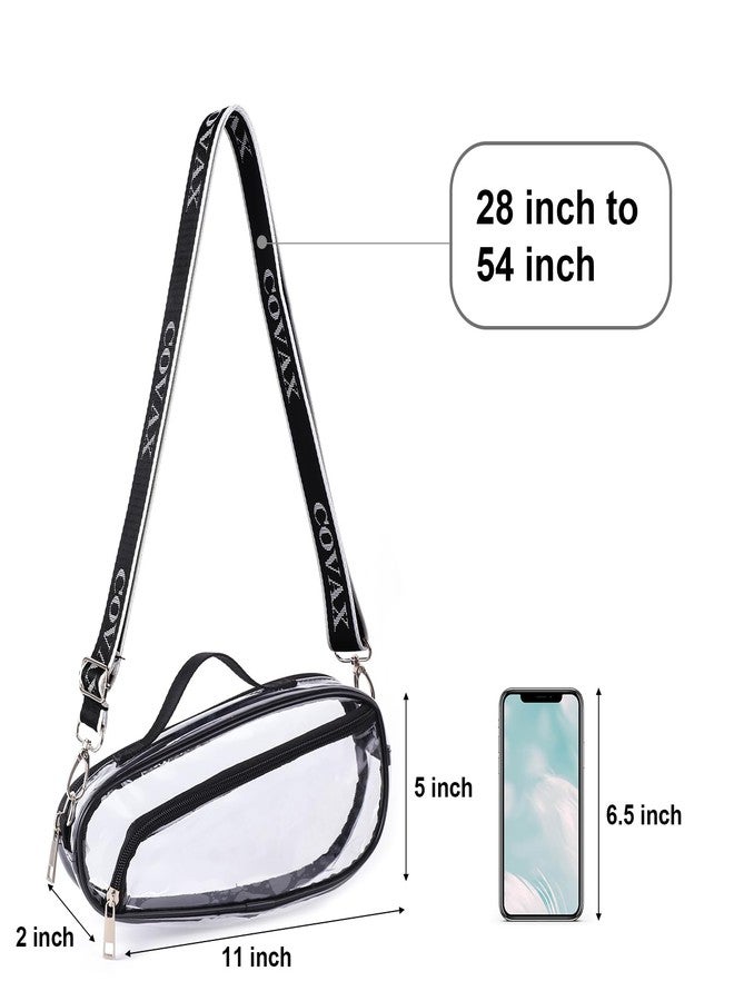 COVAX Clear Crossbody Bag, Stadium Approved Clear Bag for Concerts, Music Festivals, Sports Events - Image 4