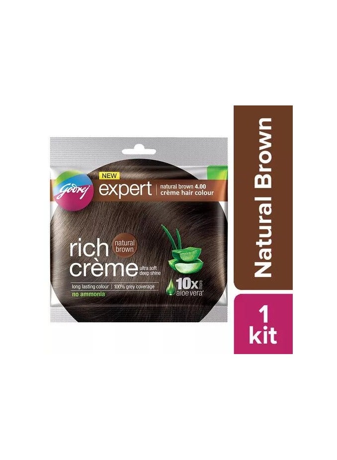 جودريج لون الشعر الكريمي الغني من جودريج، بني طبيعي