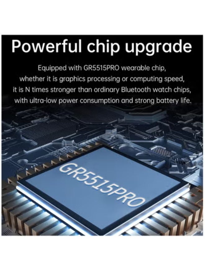 Blood Glucose Test Smart Watch, E600 Blood Glucose Monitoring Smartwatch, 1.47Inch TFT Non-Invasive Blood Glucose Smart Watch, Fitness Watch with Multi Sport Modes for Men Women - Image 5