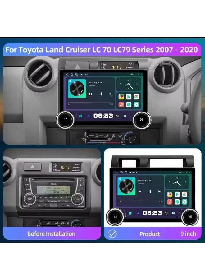 Vierex Android Car Stereo Screen For Toyota Land Cruiser Pickup LC79 LC70 2007-2020 With Apple Carplay Android Auto Wireless WiFi DSP AHD Camera Included Fast Interface (4+64GB Diamond 2K 11.5")  - Image 2