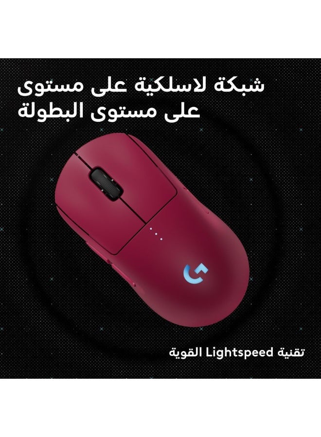 Logitech G PRO 2 LIGHTSPEED Wireless Gaming Mouse, Right- or Left-Handed Mouse with up to 4 Customisable and Switchable Magnetic Side Buttons, 44K DPI Sensor, USB-C Charging, for PC/Mac - Magenta - Image 5
