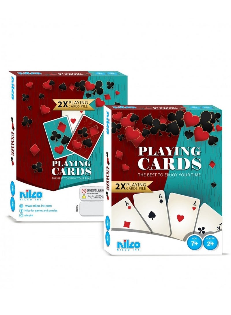 Nilco - Playing Crads 2 Pack Travel - 20634
