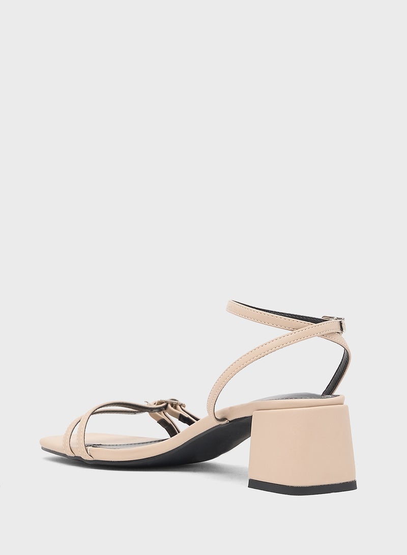 ELLA Double Strap Block Heel Sandal - Image 3