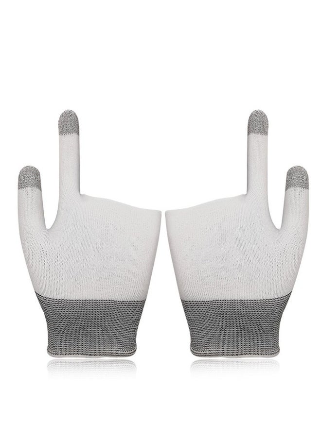 Generic - E-Sports Gaming Gloves Finger Sleeves Anti-Sweat Breathable Thumb for Highly Sensitive Nano-Silver Fiber Material Nylon Touch Screen PUBG Mobile Phone Games Accessories - Image 1