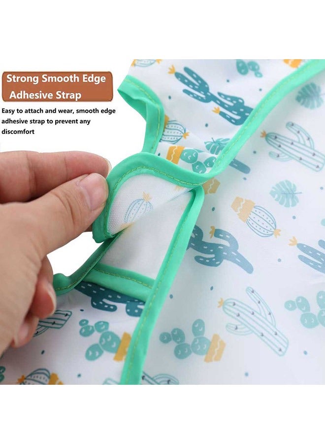 SOWUGI 2Pcs Set Waterproof Stain Resistant Drool Cloths Baby Bib Nursing Feeding Bibs Burp Cloths Bibs Drooling Bibs - Image 4