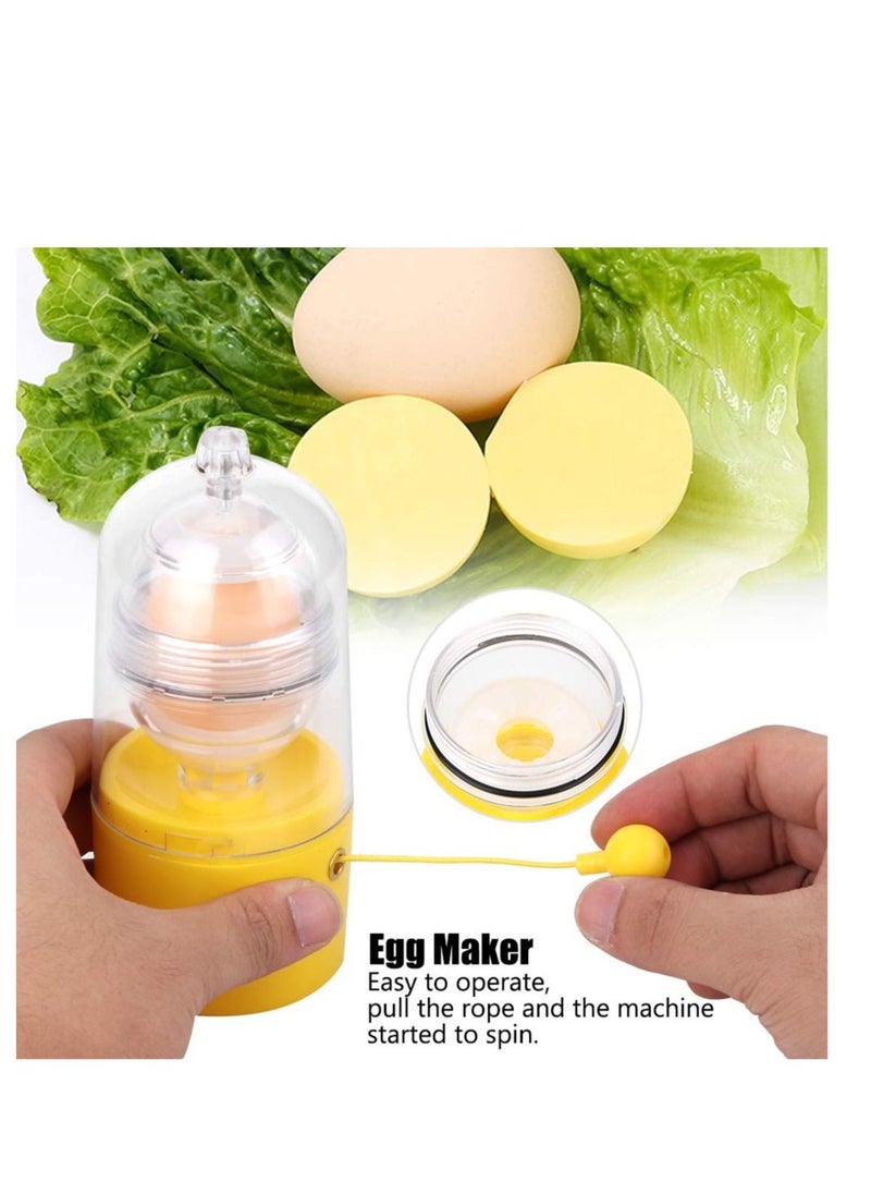 Cool Baby COOLBABY Egg Scrambler Shaker Whisk Hand Powered Golden Egg Maker Eggs Yolk White Mixer Cooking Utensil Kitchen Gadgets Egg Pudding Maker  - Image 4