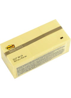 Post It Basic Note Yellow 12 X 100 Sheets 35X48Mm 