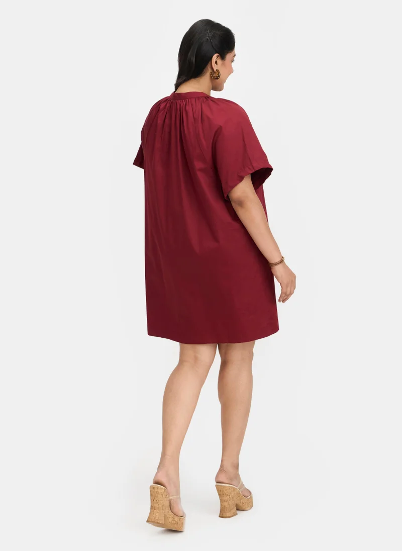 Virgio Cotton Tie Daywear Up A Line Dresses for Women