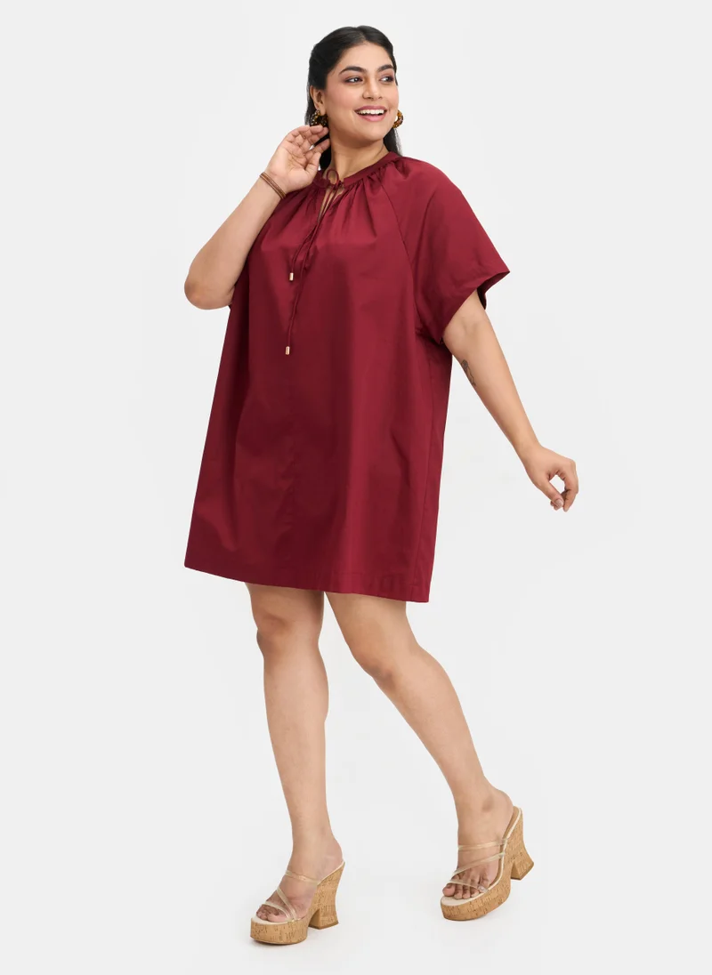 Virgio Cotton Tie Daywear Up A Line Dresses for Women