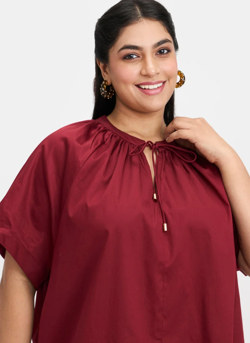 Virgio Cotton Tie Daywear Up A Line Dresses for Women