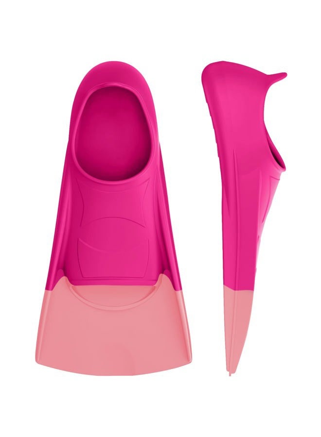 Gintenco Swim Fins, Kids Swim Training Fins for Lap Swimming, Travel Size Flippers with Mesh Bag, Silicone Swimming Fins for Kids Teens Adults Women Men - Image 1