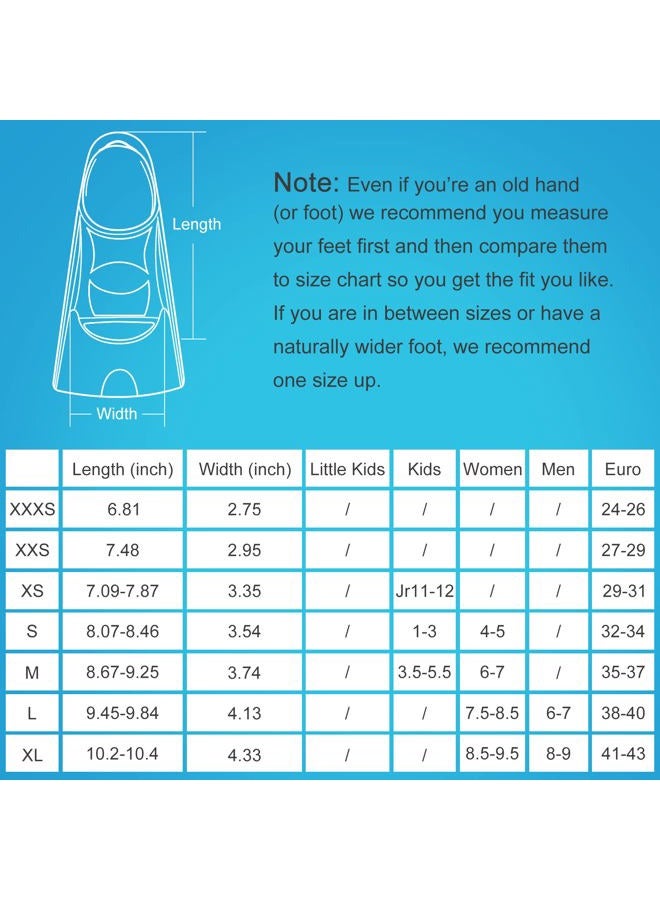 Gintenco Swim Fins, Kids Swim Training Fins for Lap Swimming, Travel Size Flippers with Mesh Bag, Silicone Swimming Fins for Kids Teens Adults Women Men - Image 5