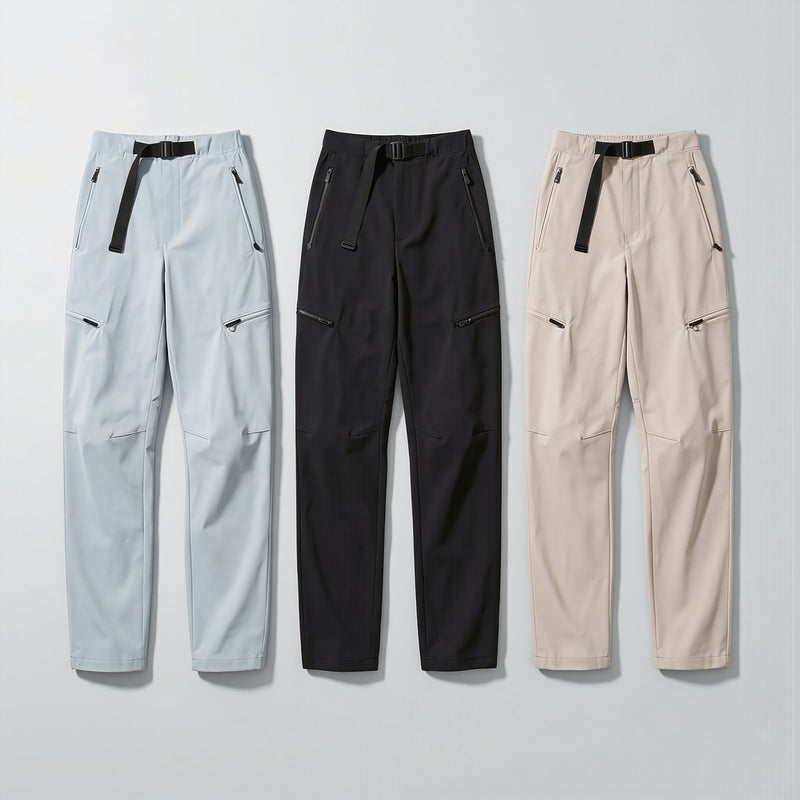 Soft Shell Hiking Pants for Women Waterproof Stretch Lightweight S Moon Blue - Image 5
