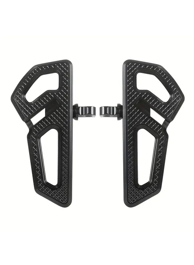 Four Small Pedals Exposed White Footpeg Kit For Passenger On Cruisers Touring Bikes Dyna Street Gliders Fat Boy FL Series - Image 5