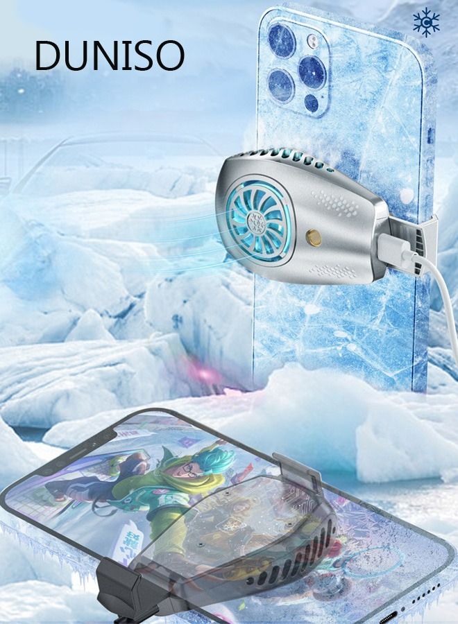 DUNISO Mobile Phone Radiator Portable Phone Radiator Semi-Conductor Cooling Chip Mobile Phone Cooling Fans Cellphone Cooling Fan Accessories for Game Player Tiktok Outdoor - Image 1