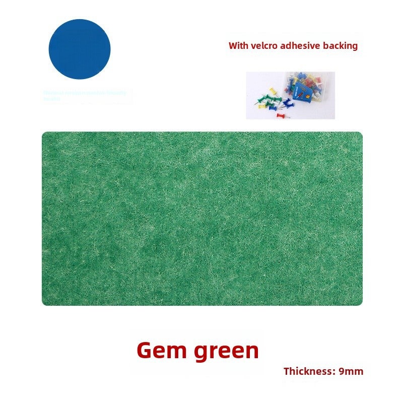 Colorful Felt Board Wall Stickers for Kindergarten Gem Green 