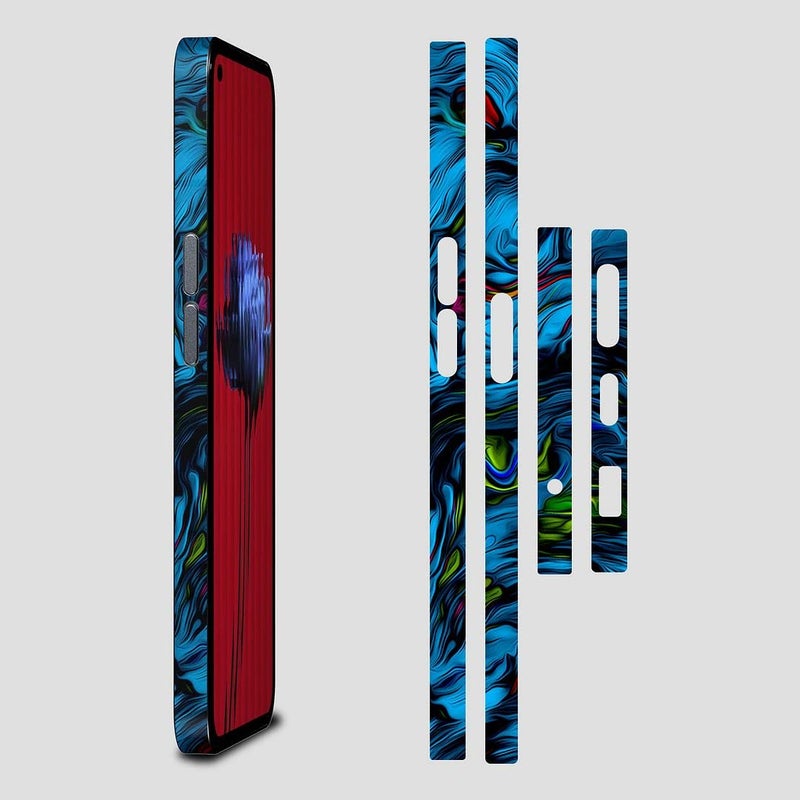 FCS Side Panel Vinyl Sticker Edge Side Skin Compatible for iPhone 13 | Crome Film Wrap Stickers | All Sidee Stickker Vinyl Protector Sticker (AA-5) - Image 2