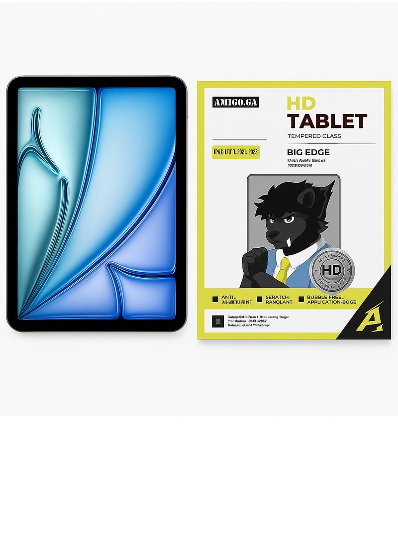 Amigo Premium Original Tempered Glass Screen Protector for iPad Air 11 (2024–2025) – Superior Protection Against Shocks and Scratches, Anti-Fingerprint with Ultra Crystal-Clear Clarity - Image 1
