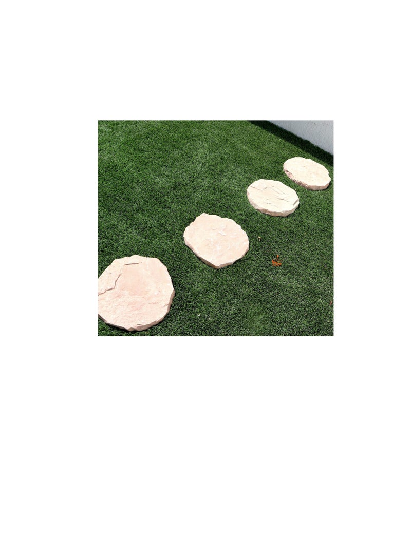 KNP Garden stepping stones Anti Slip 28-35cm Round Beige - Image 1