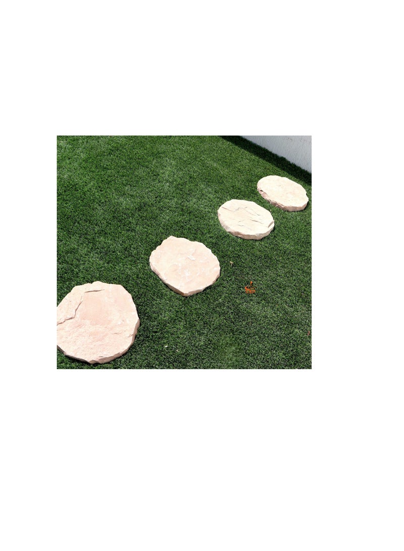 KNP Garden stepping stones Anti Slip 28-35cm Round Beige - Image 3